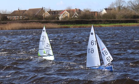 down wind race for the line